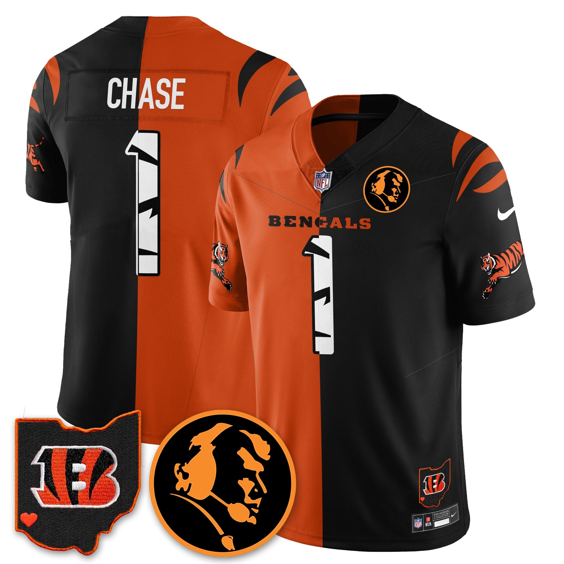 CIN Vapor Limited Jersey - John Madđen Patch - All Stitched