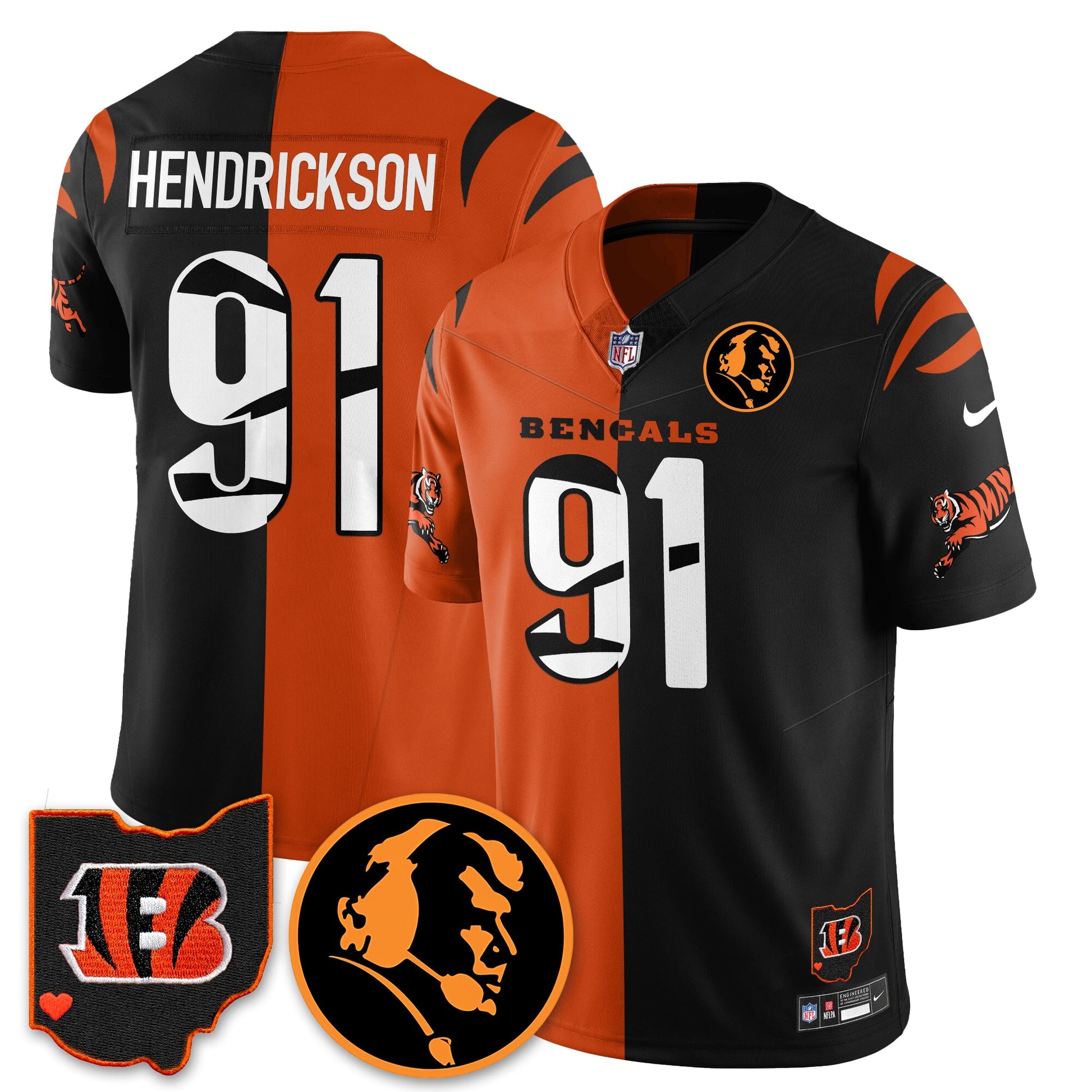 CIN Vapor Limited Jersey - John Madđen Patch - All Stitched