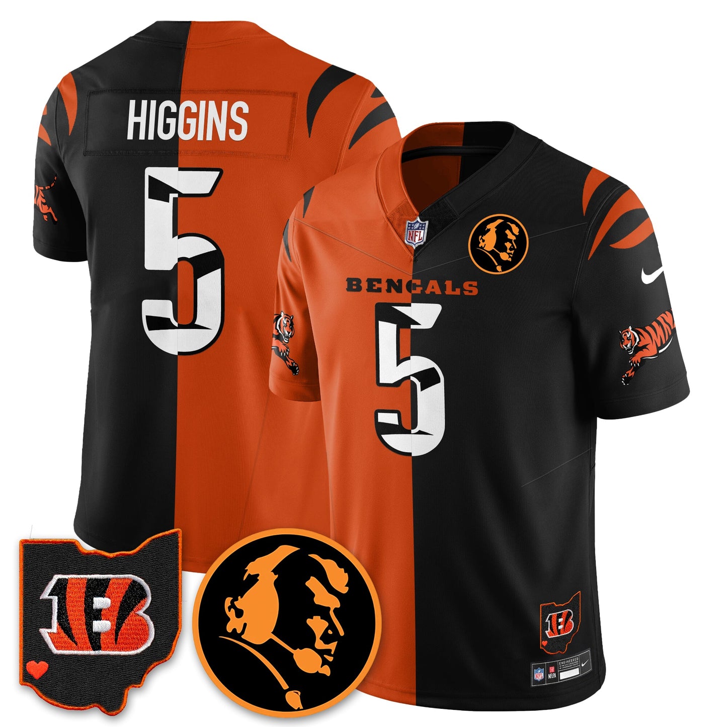 CIN Vapor Limited Jersey - John Madđen Patch - All Stitched