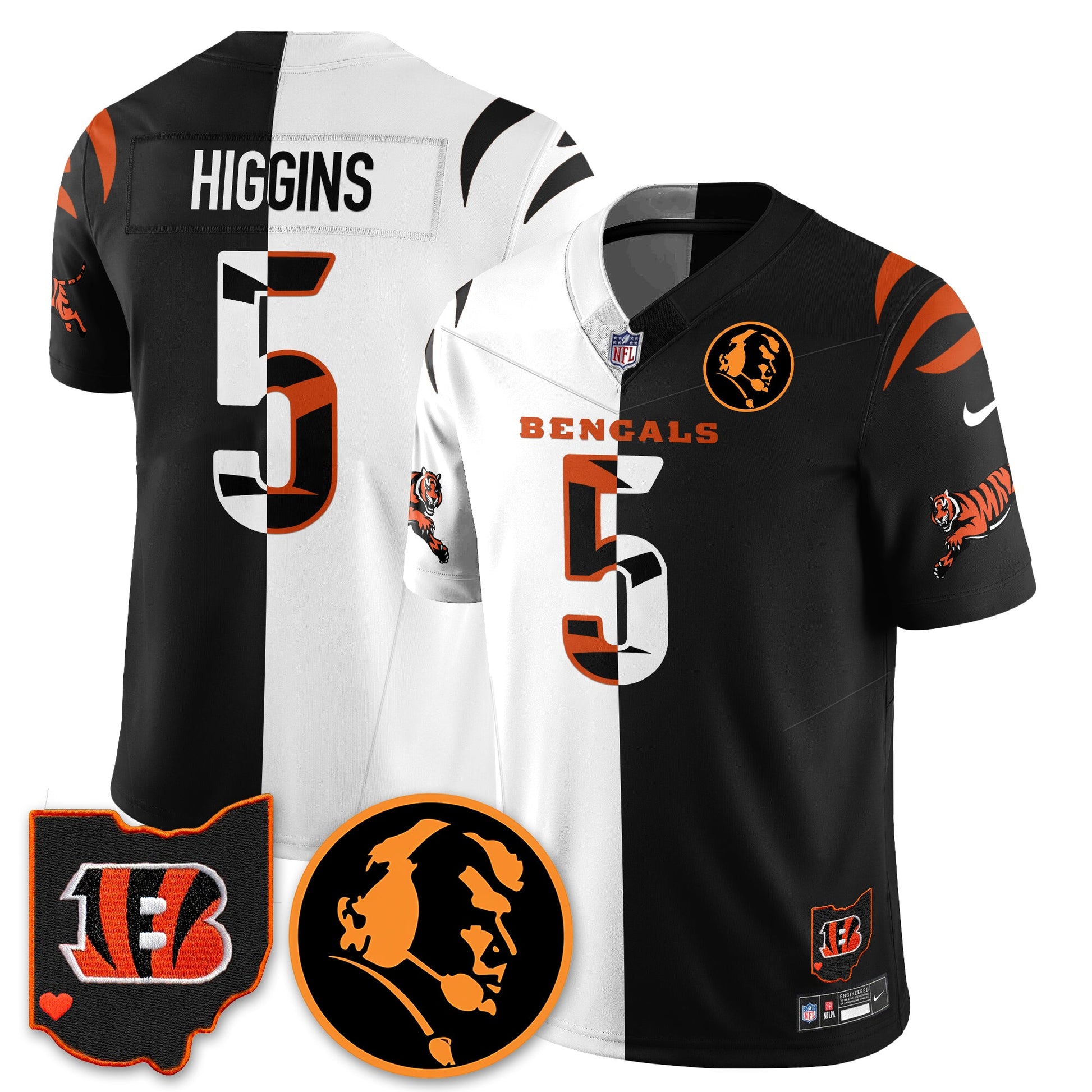 CIN Vapor Limited Jersey - John Madđen Patch - All Stitched