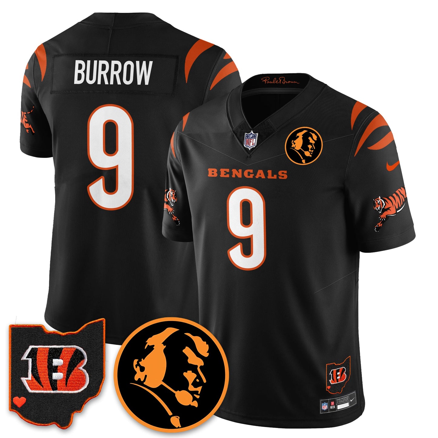 CIN Vapor Limited Jersey - John Madđen Patch - All Stitched