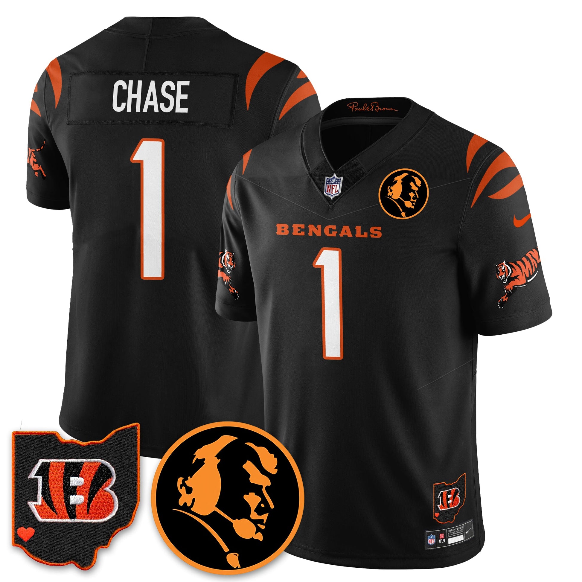 CIN Vapor Limited Jersey - John Madđen Patch - All Stitched