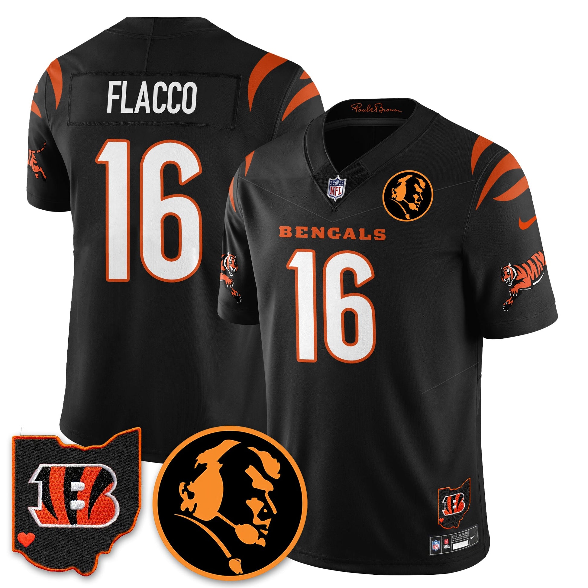 CIN Vapor Limited Jersey - John Madđen Patch - All Stitched