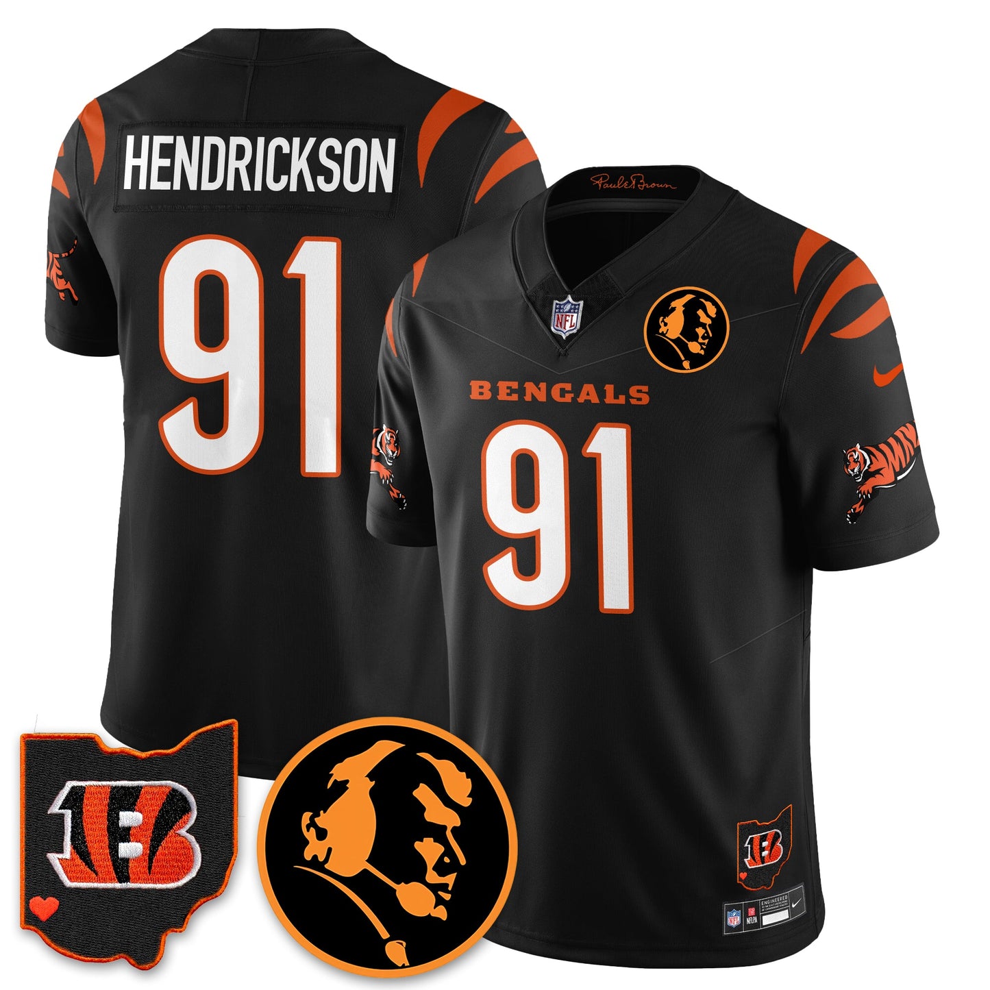 CIN Vapor Limited Jersey - John Madđen Patch - All Stitched