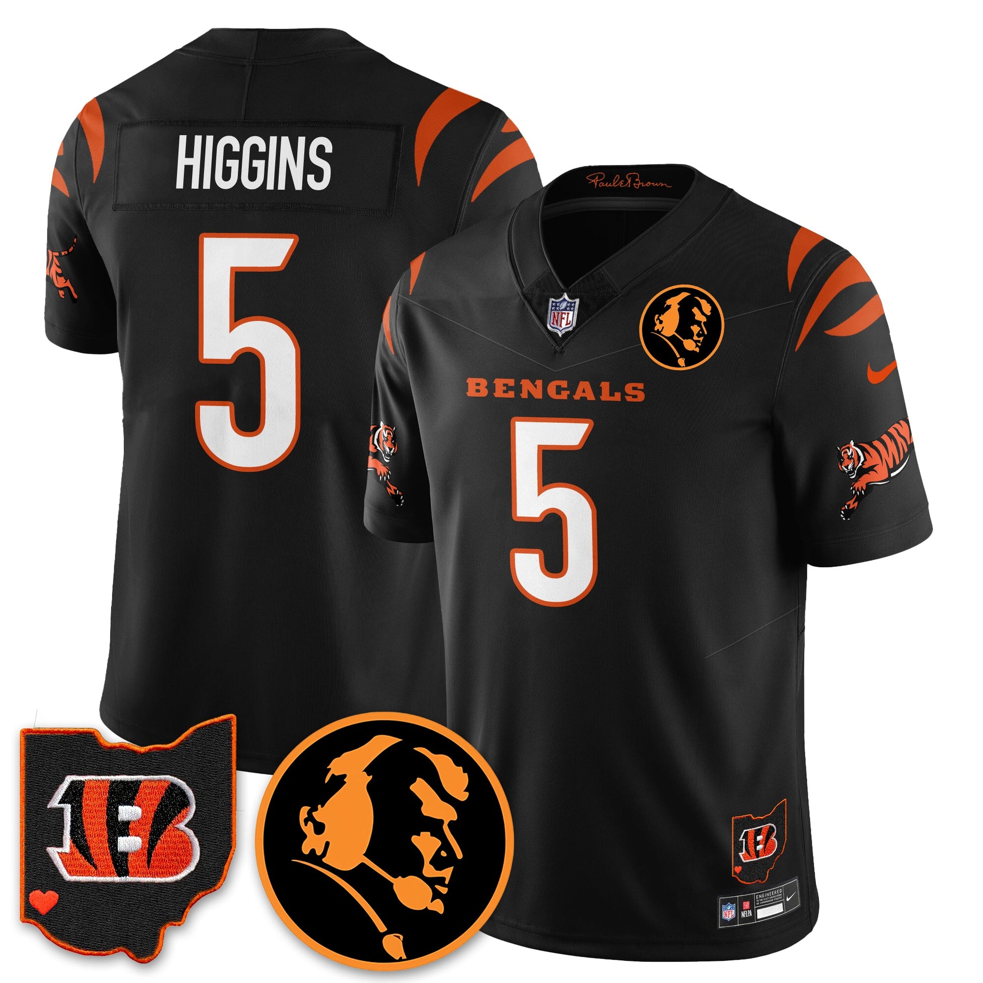 CIN Vapor Limited Jersey - John Madđen Patch - All Stitched