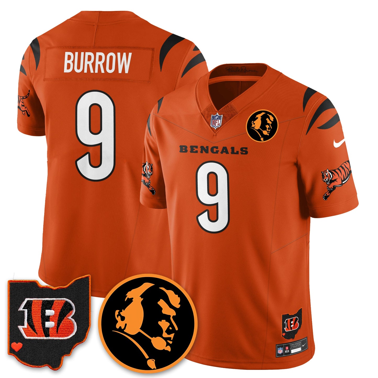 CIN Vapor Limited Jersey - John Madđen Patch - All Stitched