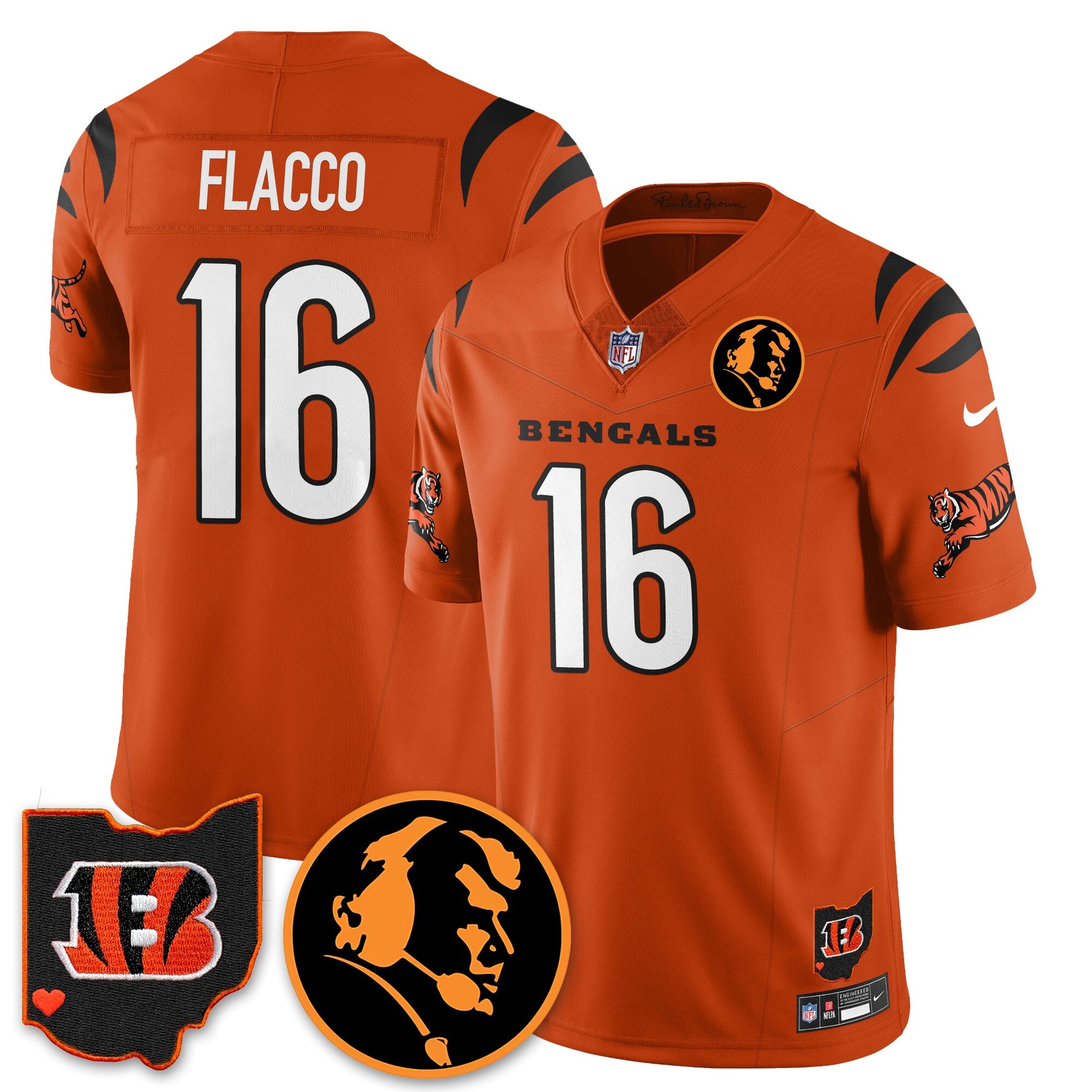 CIN Vapor Limited Jersey - John Madđen Patch - All Stitched