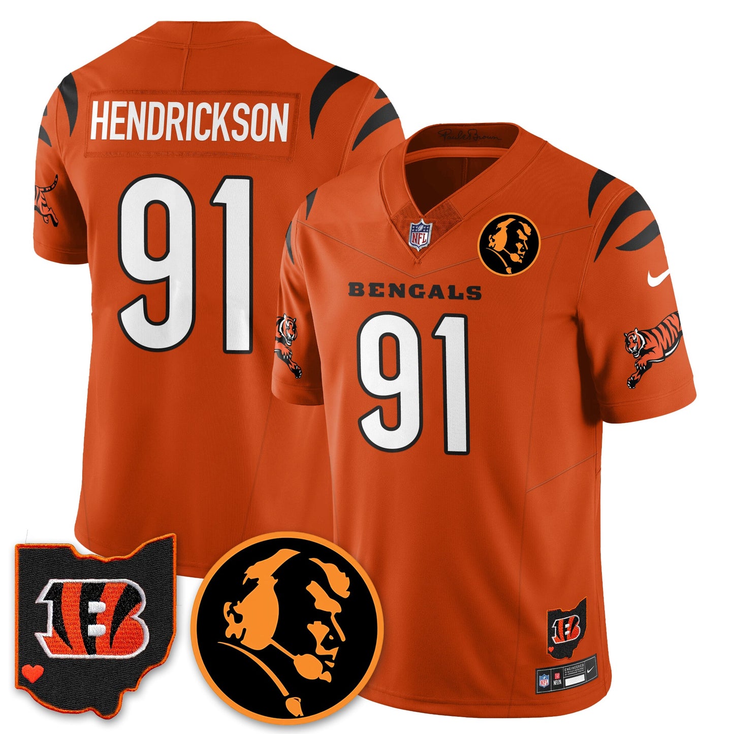 CIN Vapor Limited Jersey - John Madđen Patch - All Stitched