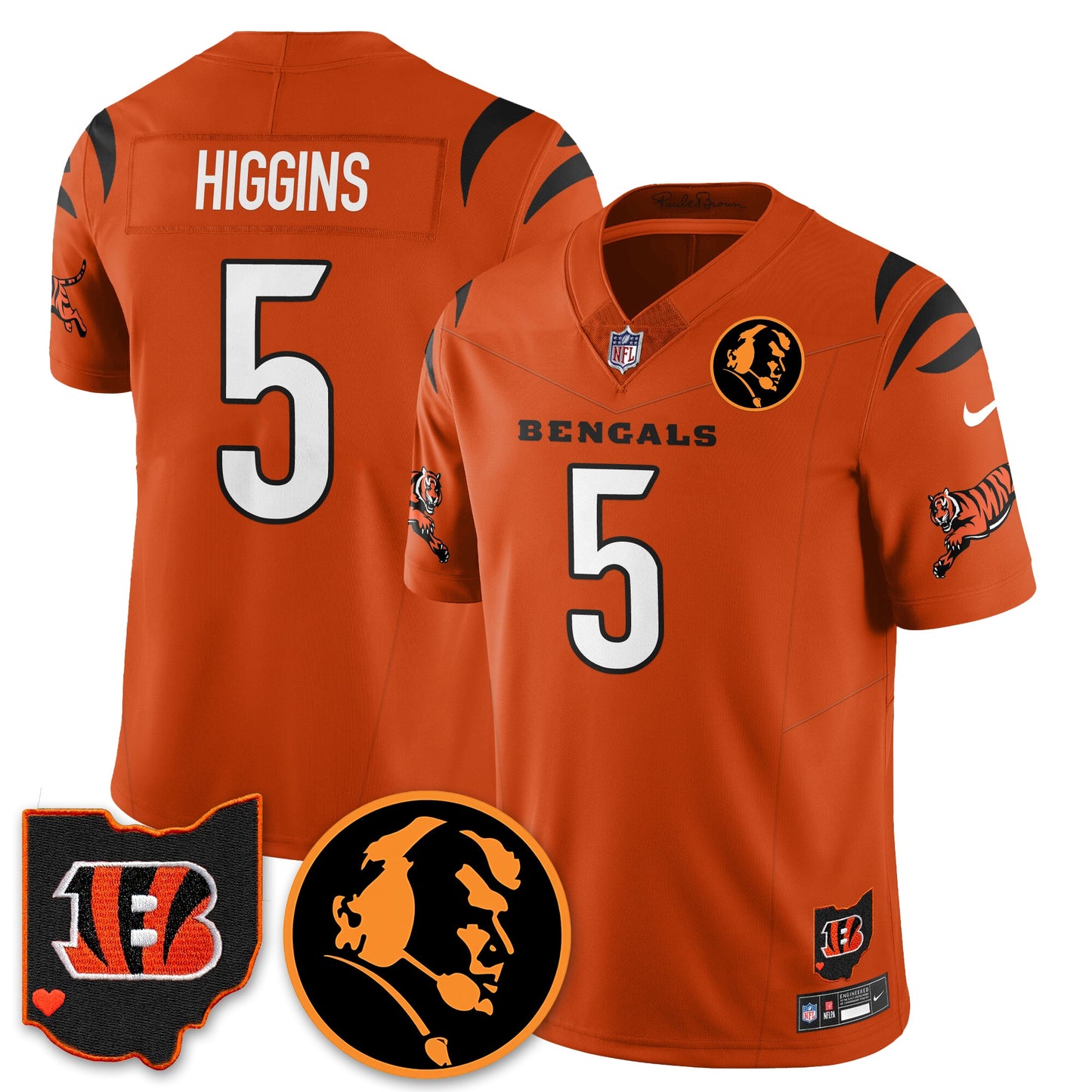 CIN Vapor Limited Jersey - John Madđen Patch - All Stitched