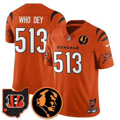 CIN Vapor Limited Jersey - John Madđen Patch - All Stitched