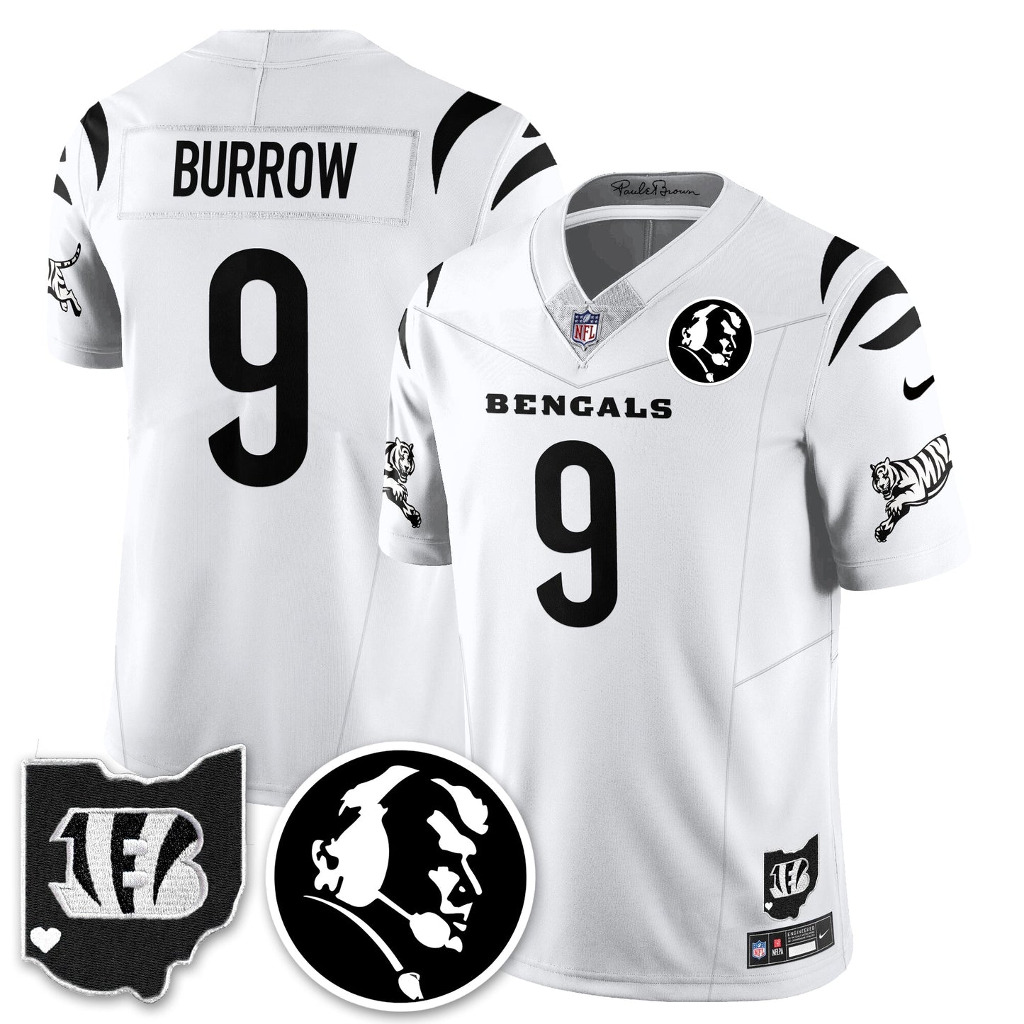 CIN Vapor Limited Jersey - John Madđen Patch - All Stitched