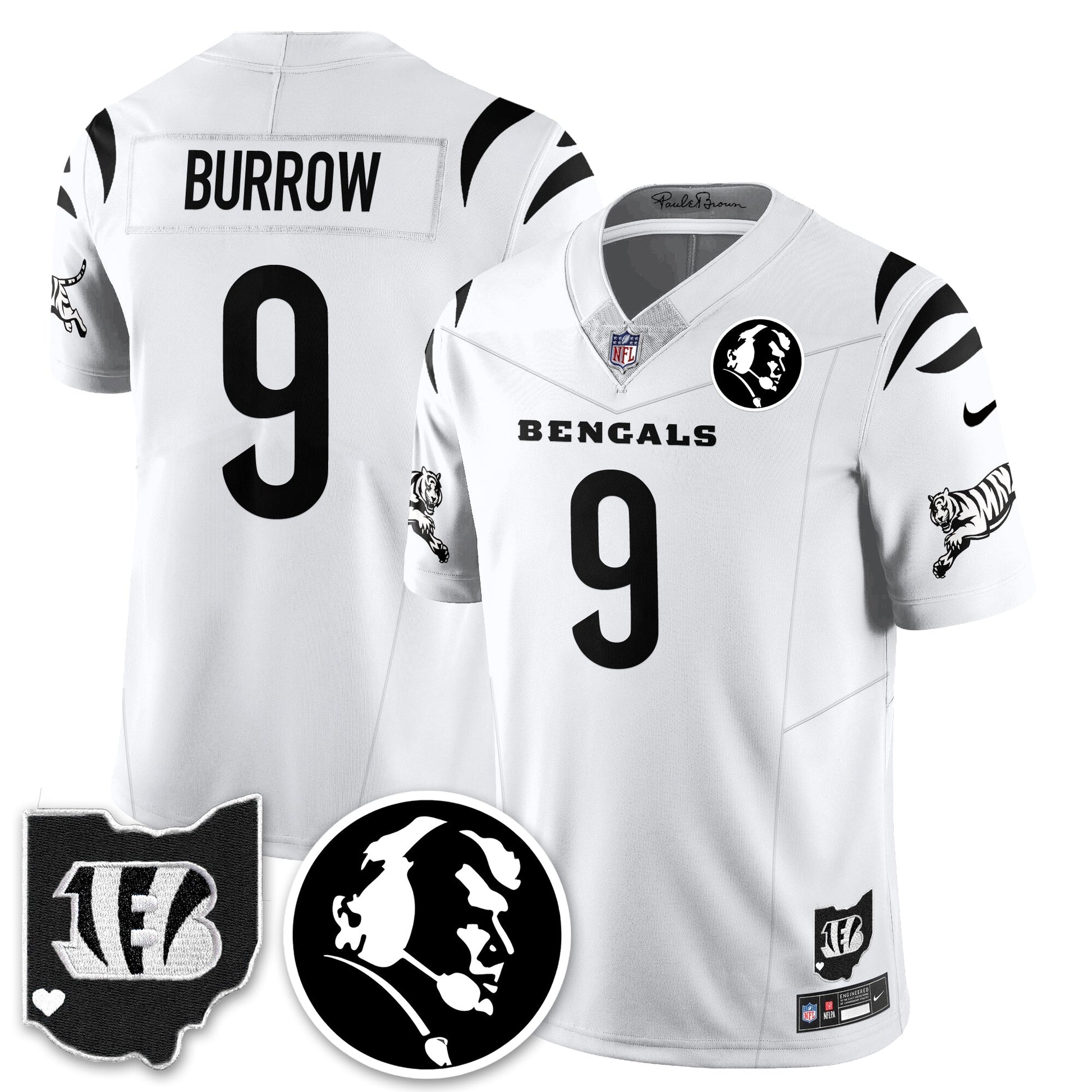 CIN Vapor Limited Jersey - John Madđen Patch - All Stitched