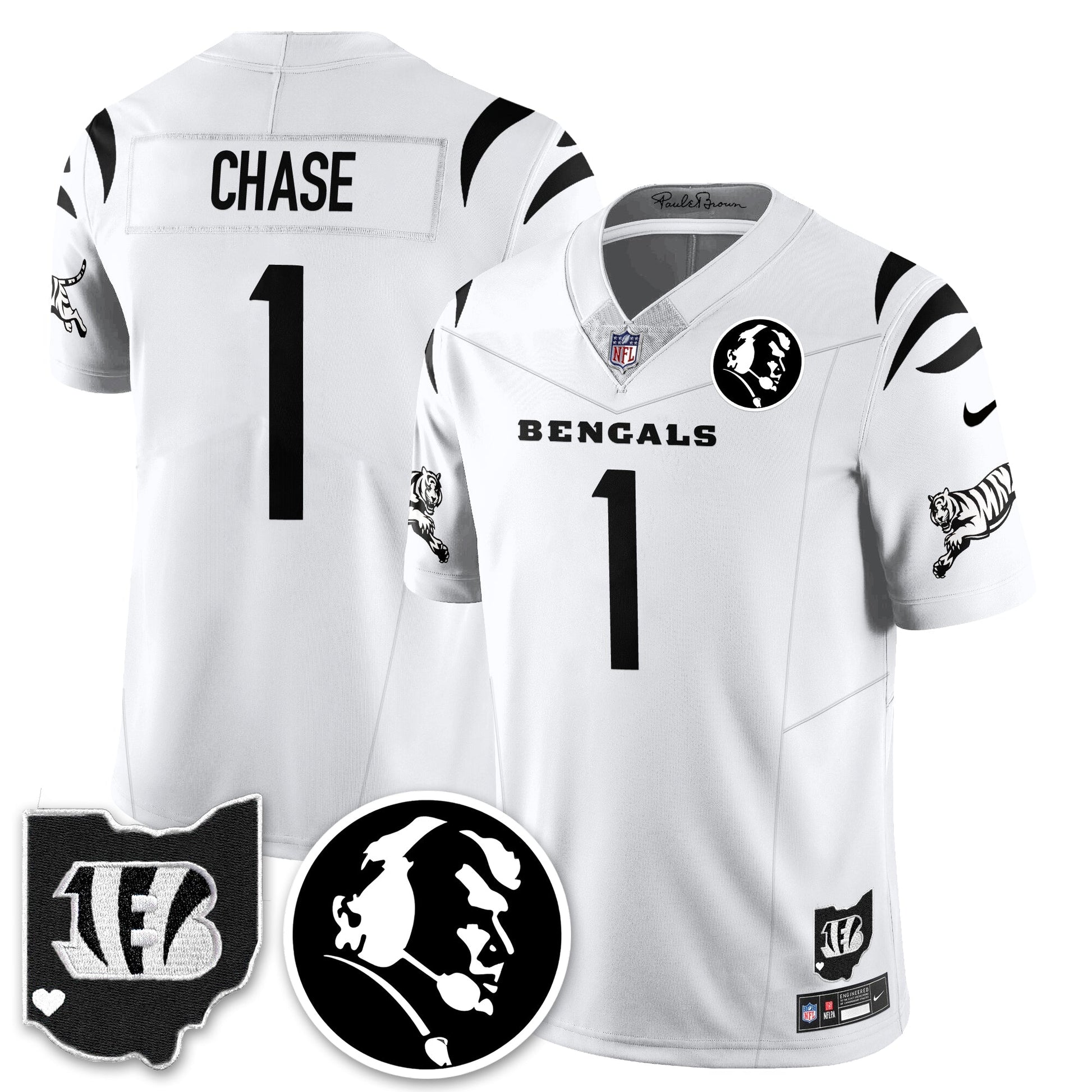 CIN Vapor Limited Jersey - John Madđen Patch - All Stitched