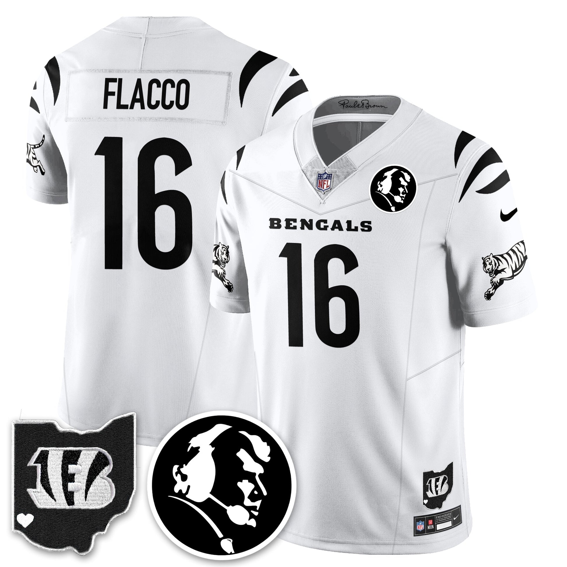 CIN Vapor Limited Jersey - John Madđen Patch - All Stitched