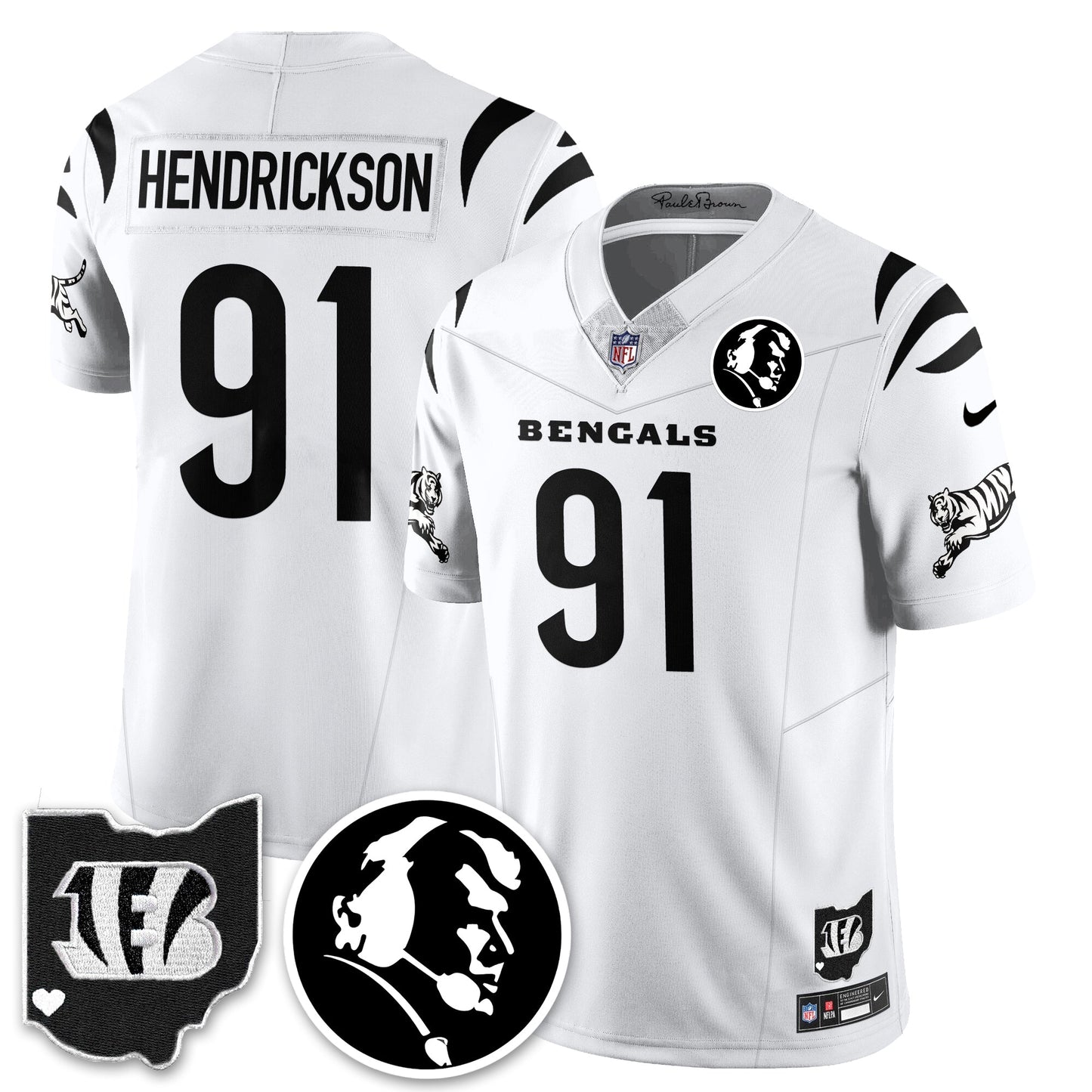 CIN Vapor Limited Jersey - John Madđen Patch - All Stitched