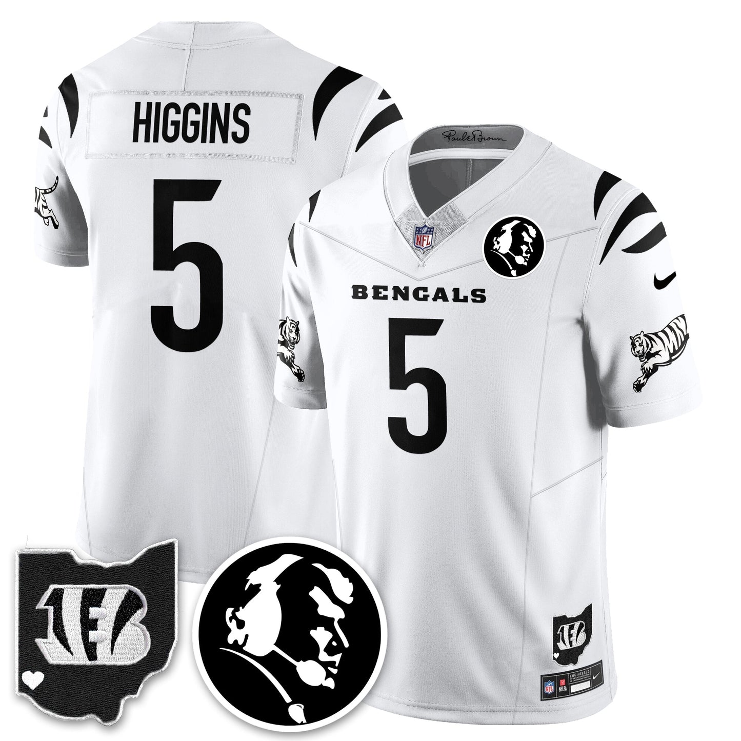 CIN Vapor Limited Jersey - John Madđen Patch - All Stitched