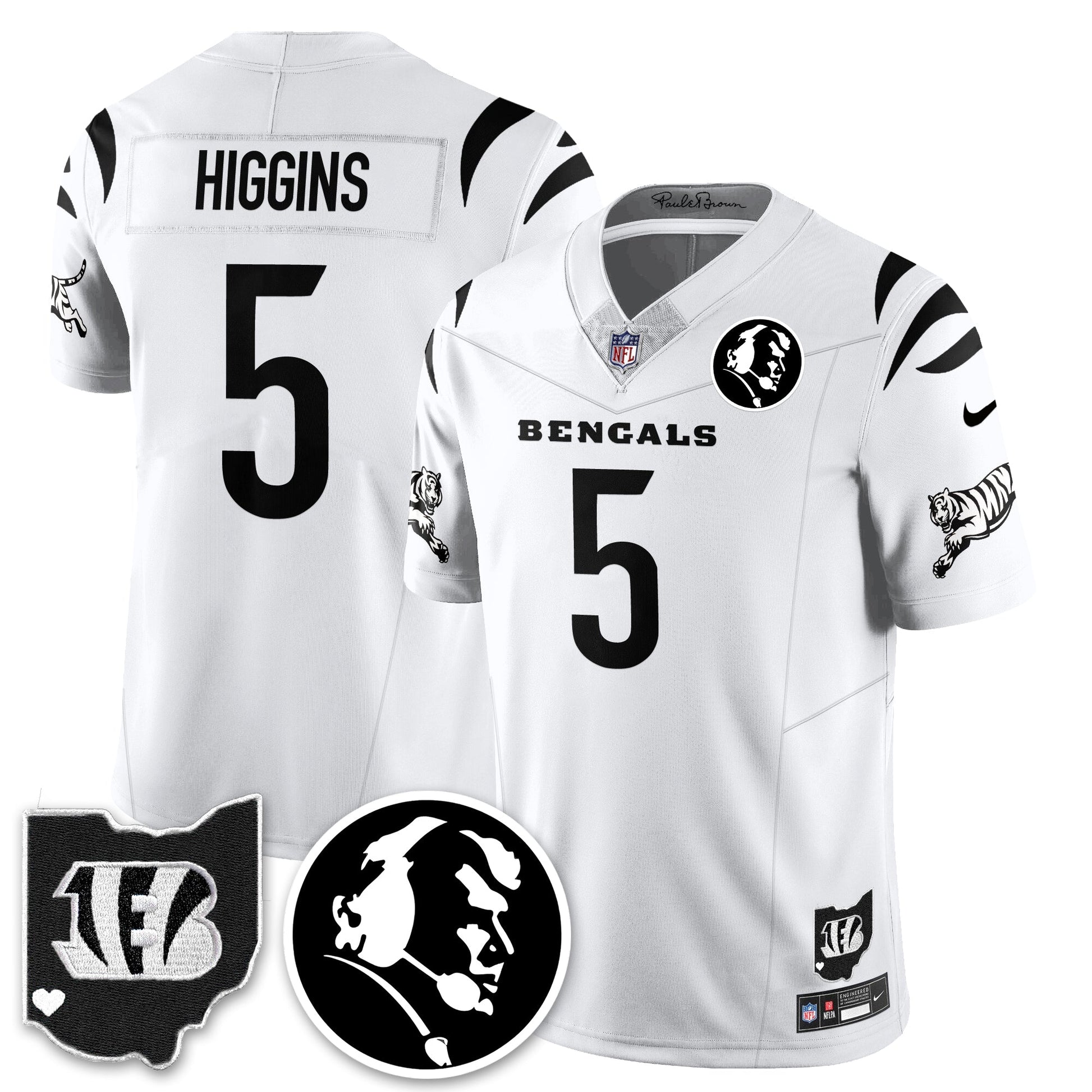 CIN Vapor Limited Jersey - John Madđen Patch - All Stitched