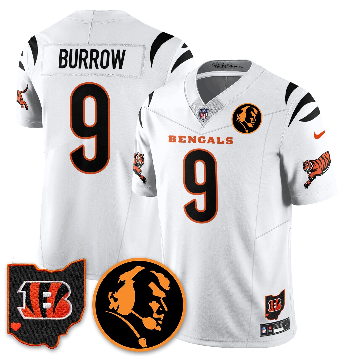 CIN Vapor Limited Jersey - John Madđen Patch - All Stitched