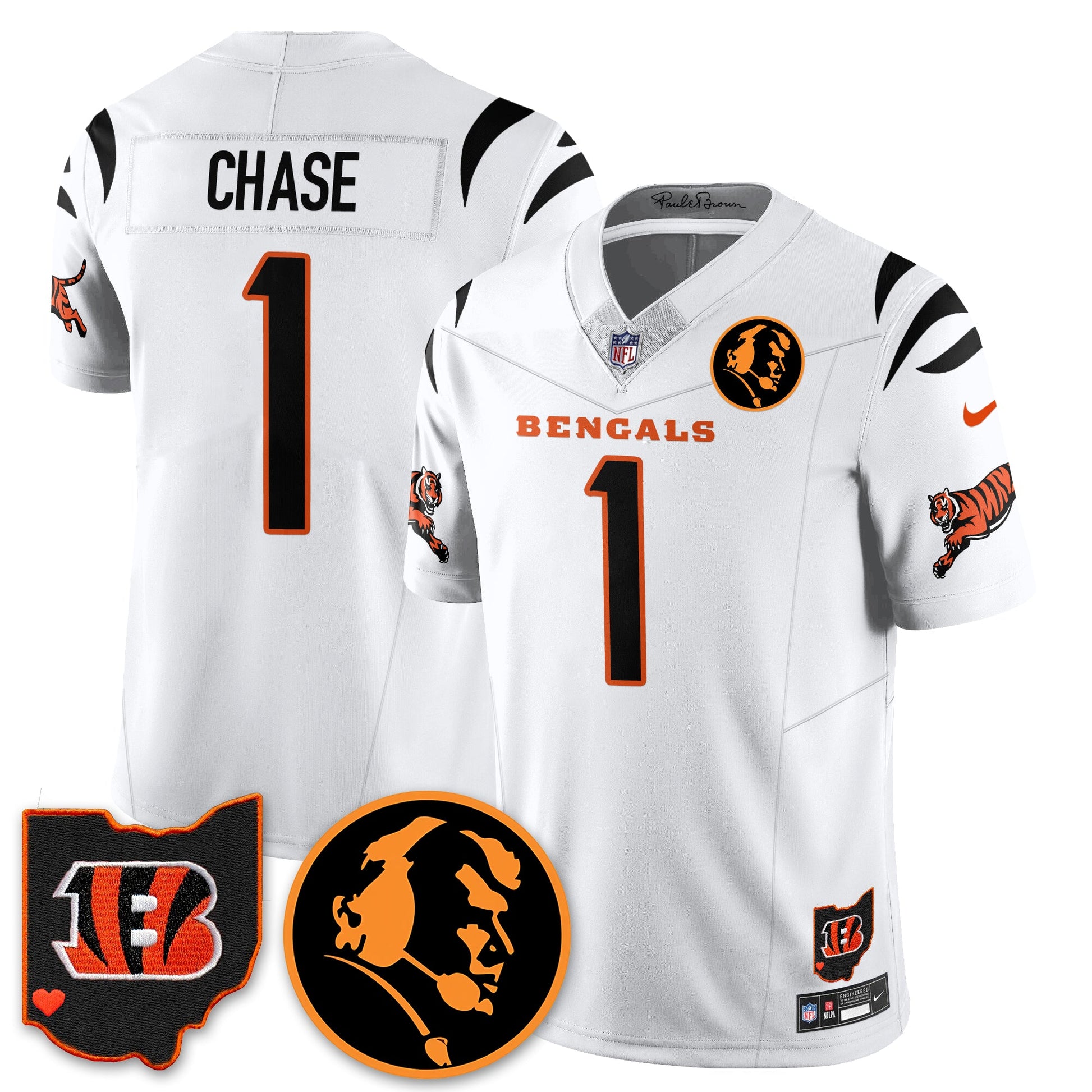 CIN Vapor Limited Jersey - John Madđen Patch - All Stitched