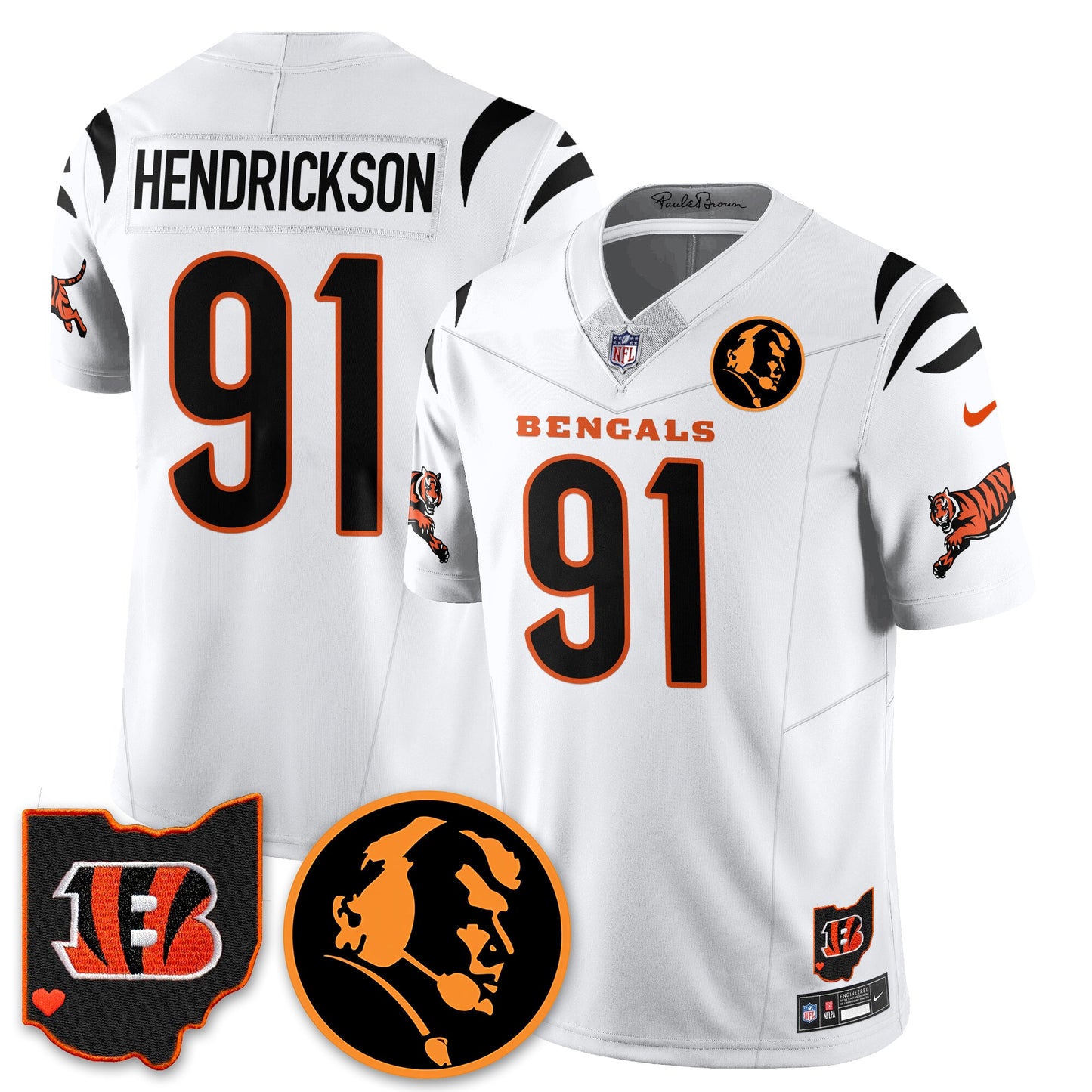 CIN Vapor Limited Jersey - John Madđen Patch - All Stitched