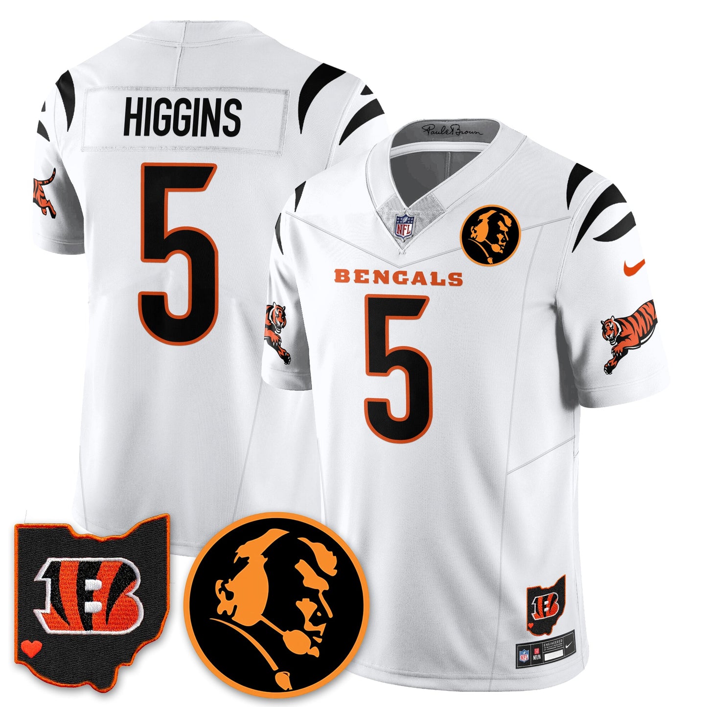 CIN Vapor Limited Jersey - John Madđen Patch - All Stitched