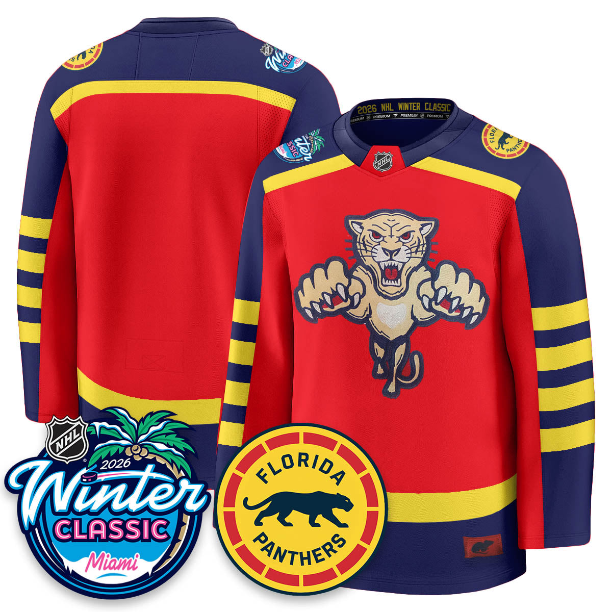 FLA Winter Classic Hockey Jersey - All Stitched