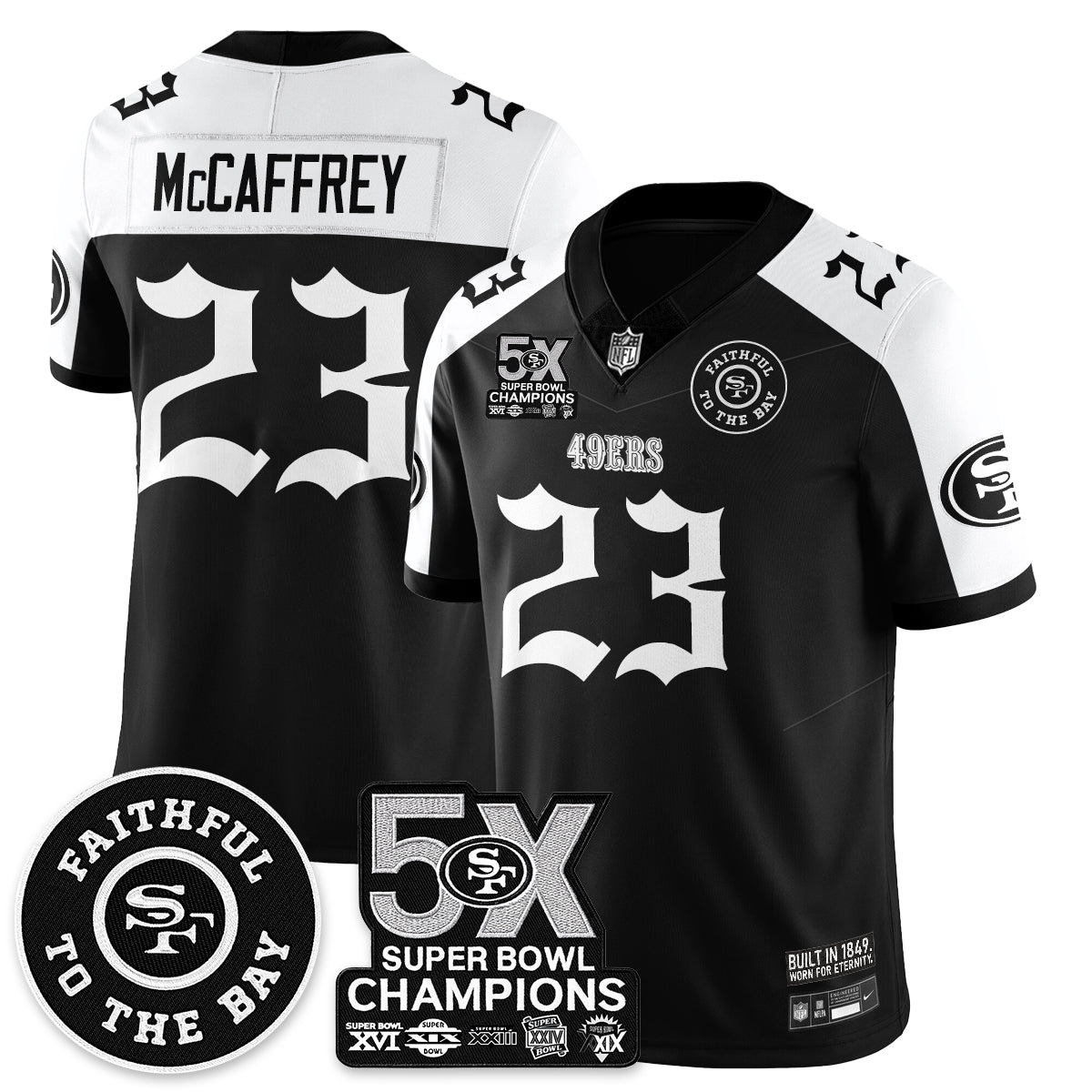 SF 5-Time Champions Gothic Vapor Limited Jersey - All Stitched