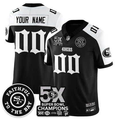 SF 5-Time Champions Gothic Vapor Limited Jersey - All Stitched