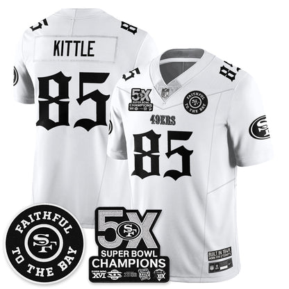 SF 5-Time Champions Gothic Vapor Limited Jersey - All Stitched