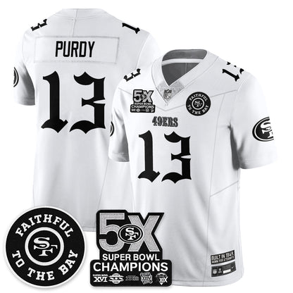 SF 5-Time Champions Gothic Vapor Limited Jersey - All Stitched