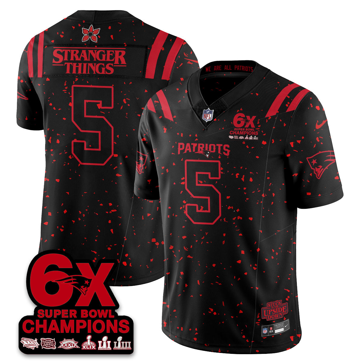 NE 'Stranger Things Edition' Vapor Limited Jersey - All Stitched