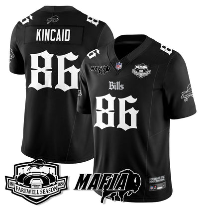 BUF Mafia Gothic Vapor Limited Jersey - Farewell Highmark Patch - All Stitched