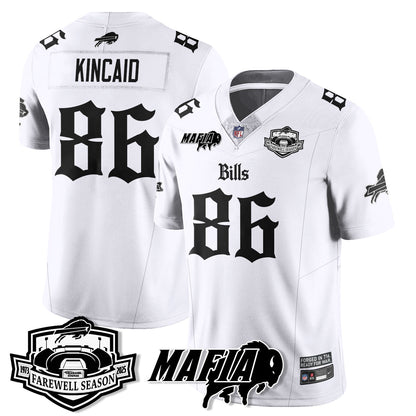 BUF Mafia Gothic Vapor Limited Jersey - Farewell Highmark Patch - All Stitched
