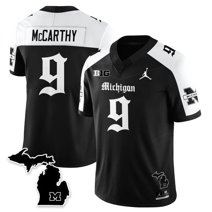 MICH Gothic Vapor Limited Football Jersey - All Stitched