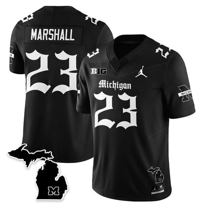MICH Gothic Vapor Limited Football Jersey - All Stitched