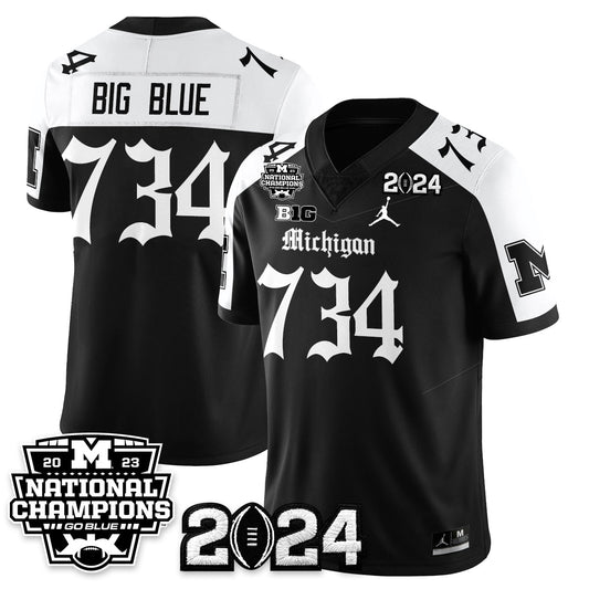 MICH Gothic 2023 National Champions Vapor Limited Football Jersey - All Stitched