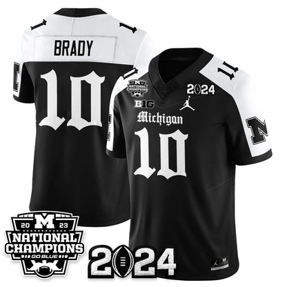 MICH Gothic 2023 National Champions Vapor Limited Football Jersey - All Stitched