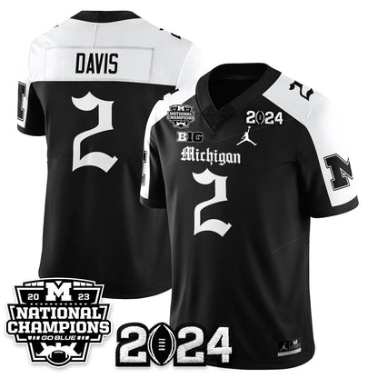 MICH Gothic 2023 National Champions Vapor Limited Football Jersey - All Stitched