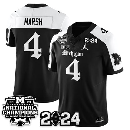 MICH Gothic 2023 National Champions Vapor Limited Football Jersey - All Stitched