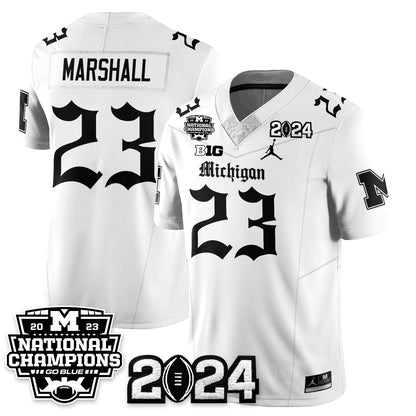 MICH Gothic 2023 National Champions Vapor Limited Football Jersey - All Stitched