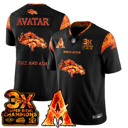 DEN x Avatar 3 Fire and Ash Jersey - All Stitched