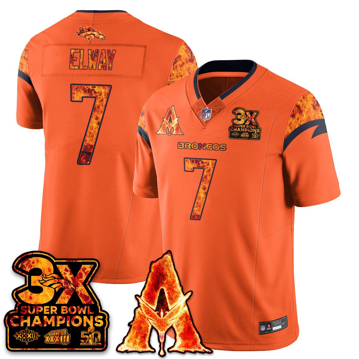 DEN x Avatar 3 Fire and Ash Jersey - All Stitched