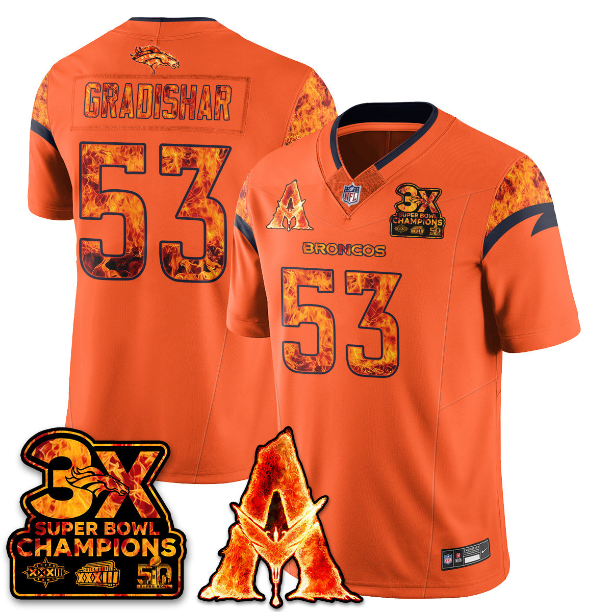 DEN x Avatar 3 Fire and Ash Jersey - All Stitched