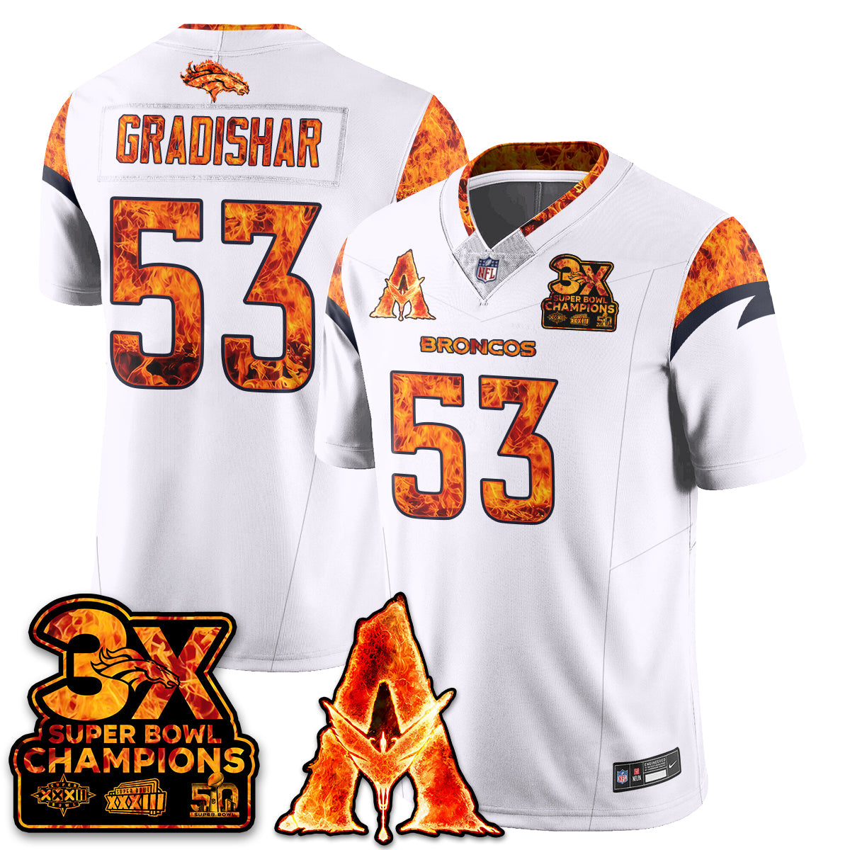 DEN x Avatar 3 Fire and Ash Jersey - All Stitched