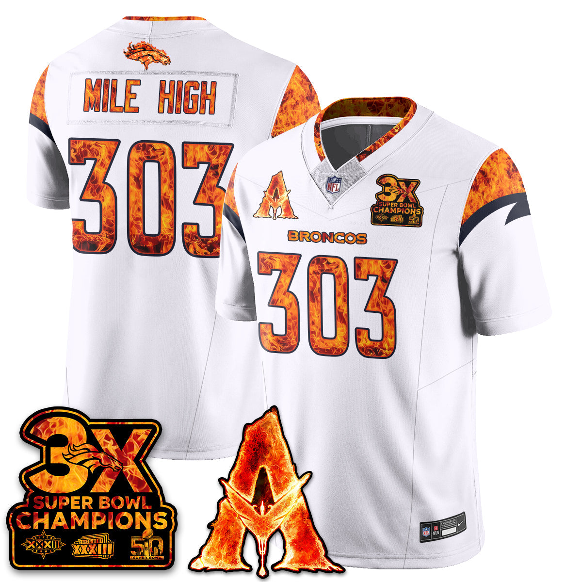 DEN x Avatar 3 Fire and Ash Jersey - All Stitched