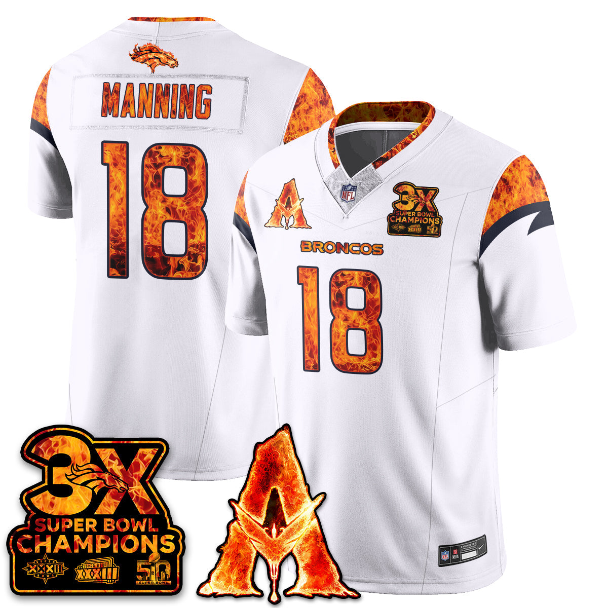 DEN x Avatar 3 Fire and Ash Jersey - All Stitched