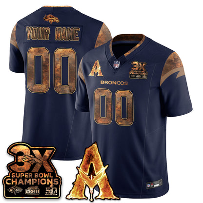 Custom DEN x Avatar 3 Fire and Ash Jersey V2 - Stitched