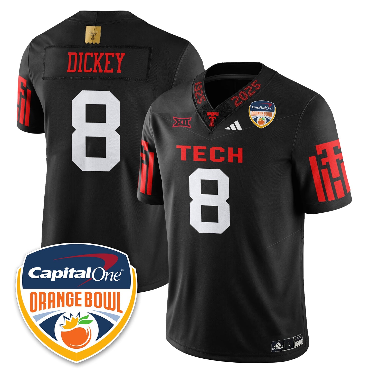 TTRR Football Vapor Limited Football Jersey - Orange Bowl - All Stitched