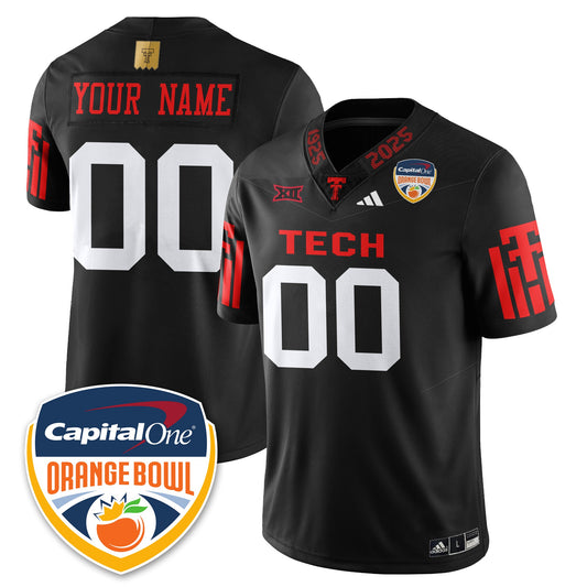Custom TTRR Football Vapor Limited Football Jersey - Orange Bowl - Stitched