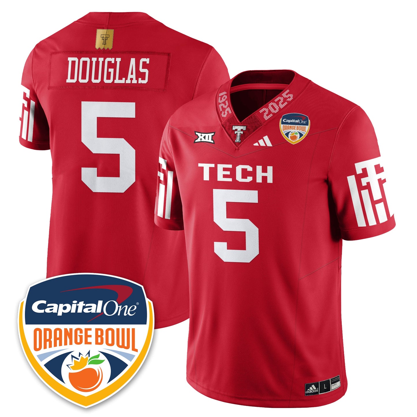 TTRR Football Vapor Limited Football Jersey - Orange Bowl - All Stitched